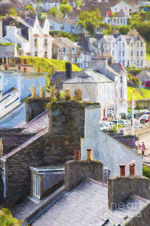 Impressionism Photograph - Port Erin with chimneys by Sheila Smart Fine Art Photography