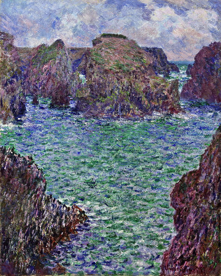 Port Goulphar, Belle lle 1887 Painting by Claude Monet - Fine Art America