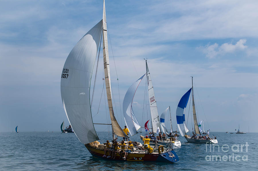 Port Huron to Mackinac Race 2015 #1 Photograph by Ronald Grogan