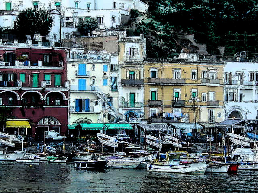 Port of Capri Italy Photograph by Nancy Bradley