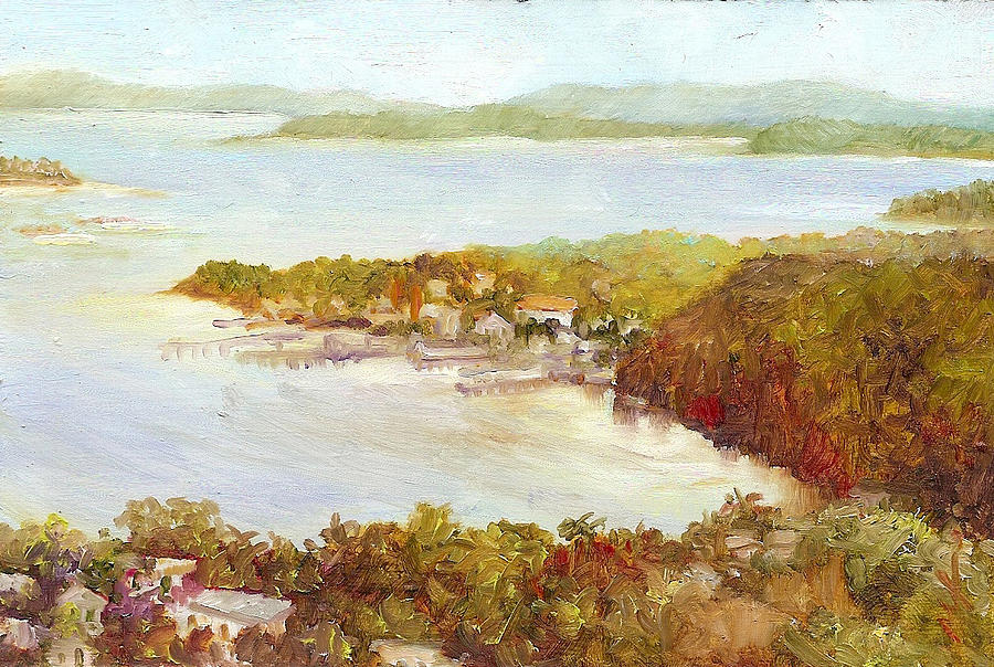 Landscape Painting - Port of Fajardo by Monica Linville