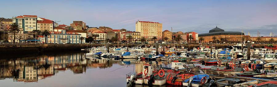 Port of Ferrol Galicia Spain Pyrography by Pablo Avanzini