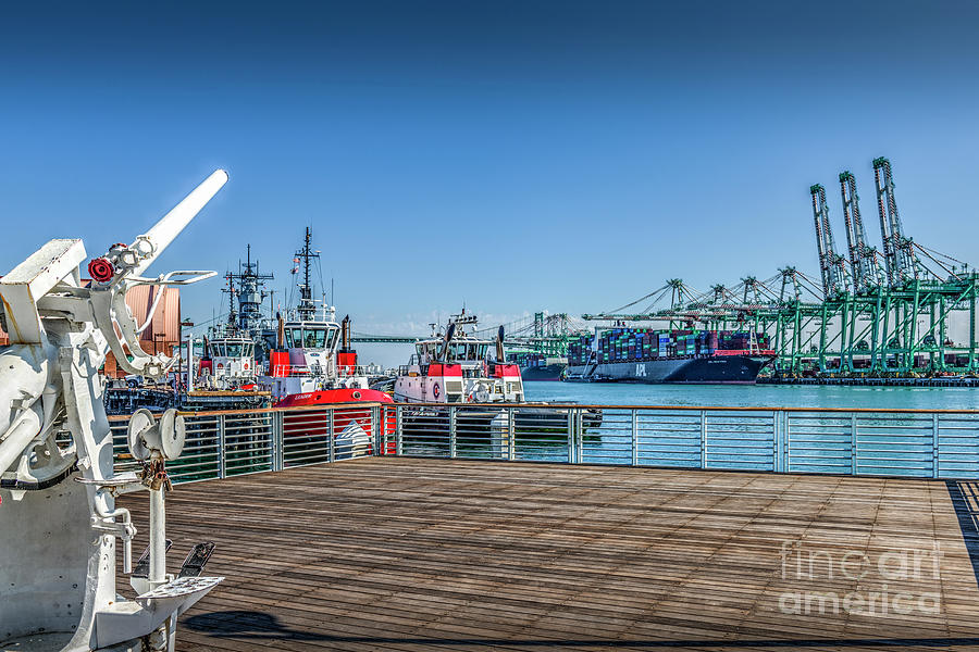 Port of Los Angeles San Pedro CA Photograph by David Zanzinger