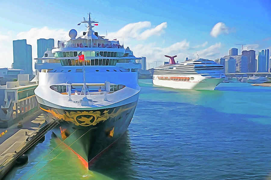Port of Miami Photograph by Dennis Cox