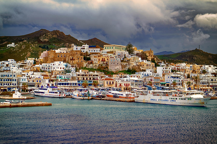 Port of Naxos Greece Photograph by Adam Rainoff