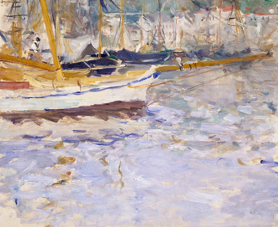 Port of Nice Painting by Berthe Morisot