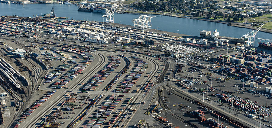 Port of Oakland Aerial Photo #2 Photograph by David Oppenheimer