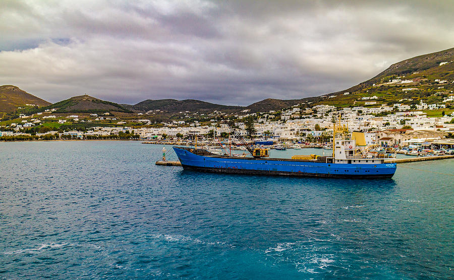 Port of Paros Greece Photograph by Adam Rainoff