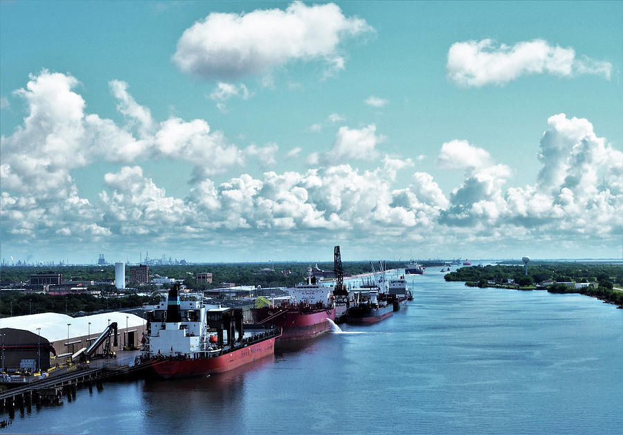 Port of Port Arthur, Tx Photograph by Jerry Connally