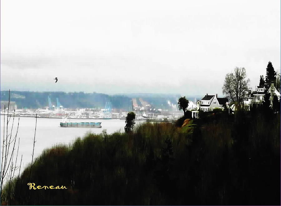 Port of Tacoma at Ruston WA Photograph by A L Sadie Reneau
