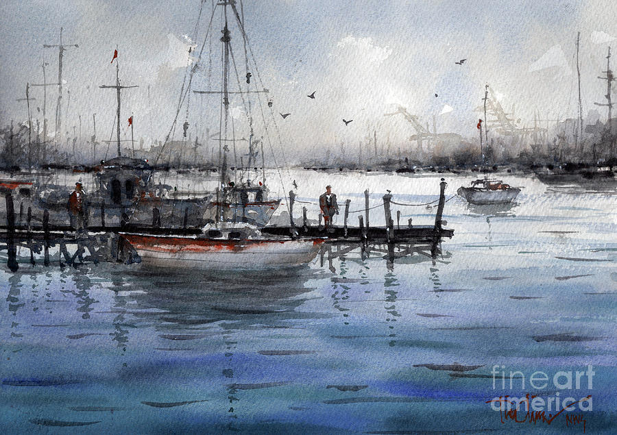 Port Philip Bay Painting by Tim Oliver