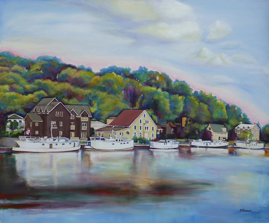 Boat Painting - Port Stanley View by Sheila Diemert
