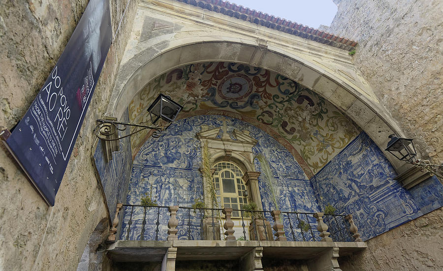 Porta da Vila Tiled Oratory Photograph by Sally Weigand