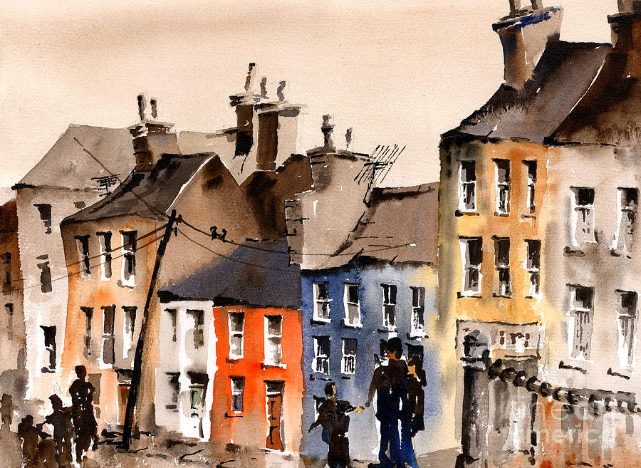 Portabello, Dublin Painting by Val Byrne