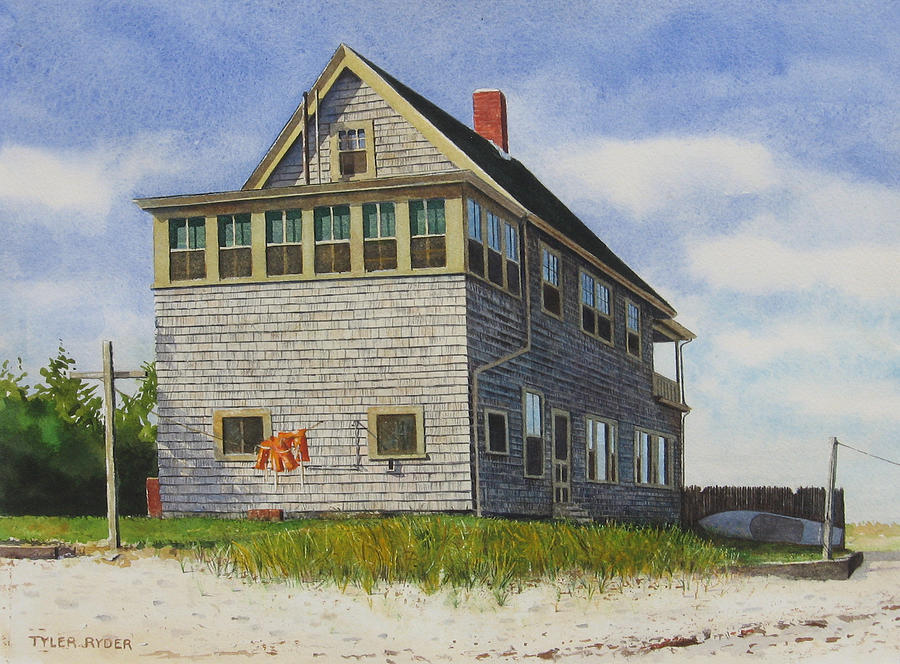 Cape Cod Painting - Porter House by Tyler Ryder