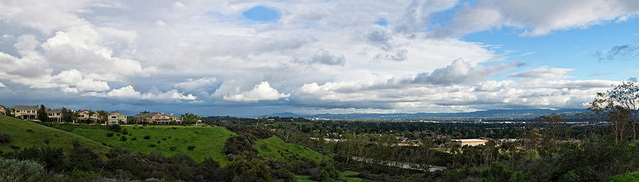Porter Ranch Cloudscape Panorama Photograph by Lynn Bauer