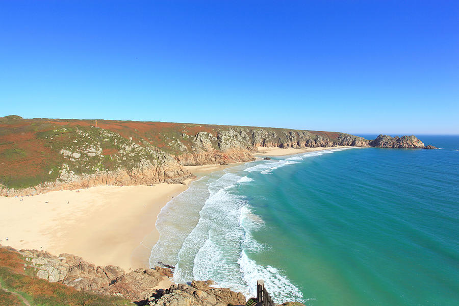 Porthcurno Photograph - Porthcurno by Carl Whitfield