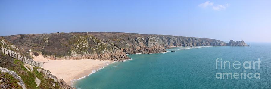 Porthcurno Panorama Photograph by Chris Thaxter