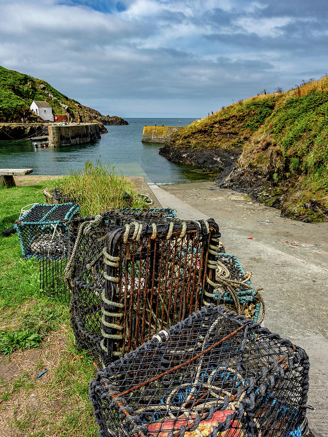 Porthgain Harbour Lobster Pots Photograph by Mark Llewellyn