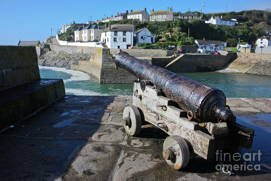 Porthleven Cannon Photograph by Terri Waters