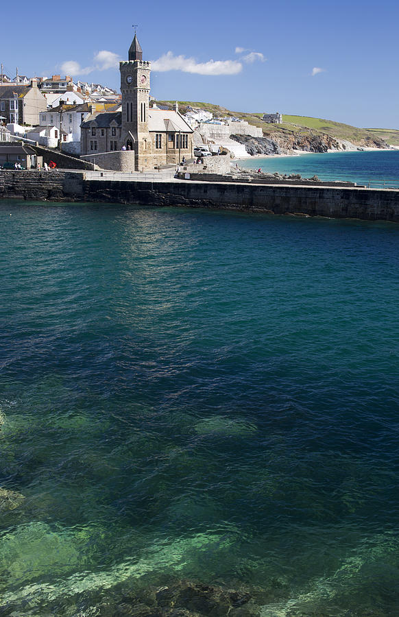 Porthleven harbour mouth Cornwall UK Photograph by Tony Mills