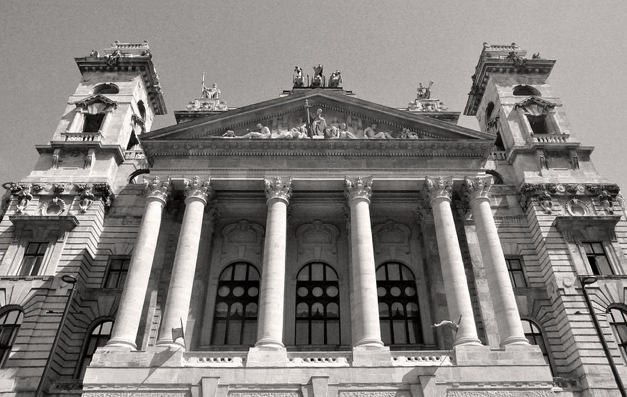 Portico of the Palace of Justice Budapest Photograph by James Dougherty Portico of the Palace of Justice Budapest Photograph by James Dougherty
