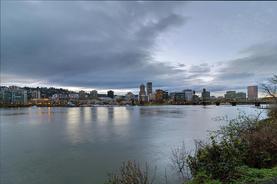 Portland Photograph - Portland City Downtown Cityscape during Evening by David Gn Portland Photograph - Portland City Downtown Cityscape during Evening by David Gn