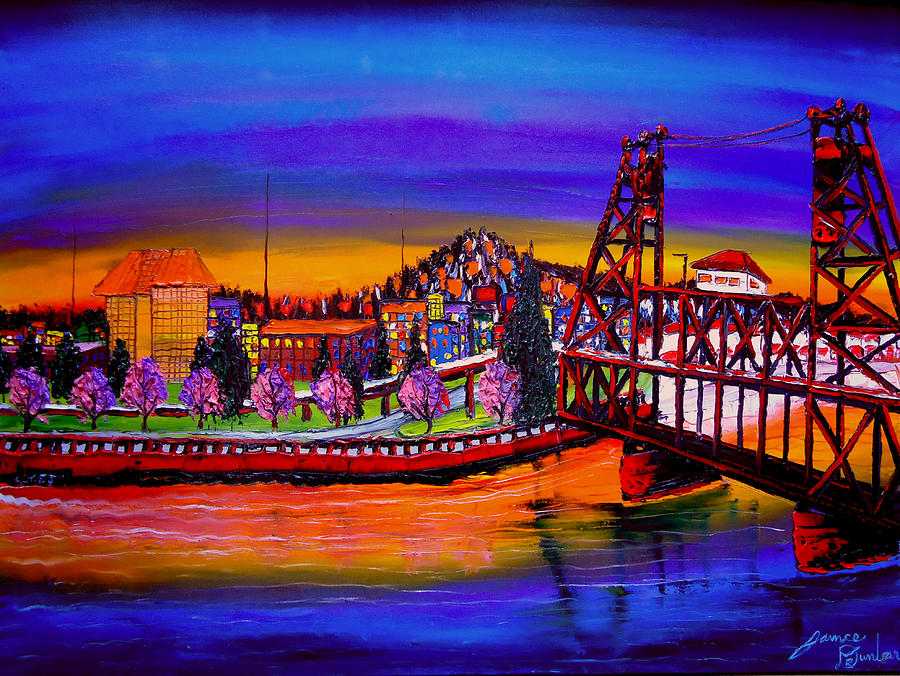 Portland City Lights #57 Painting by James Dunbar