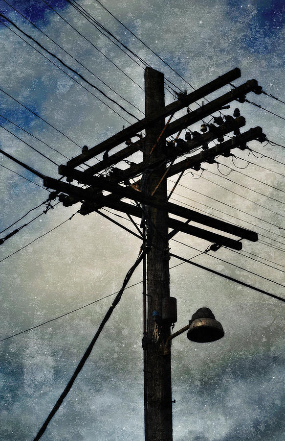The Great Train Robbery Photograph - Portland Electrical Pole by Kyle Hanson