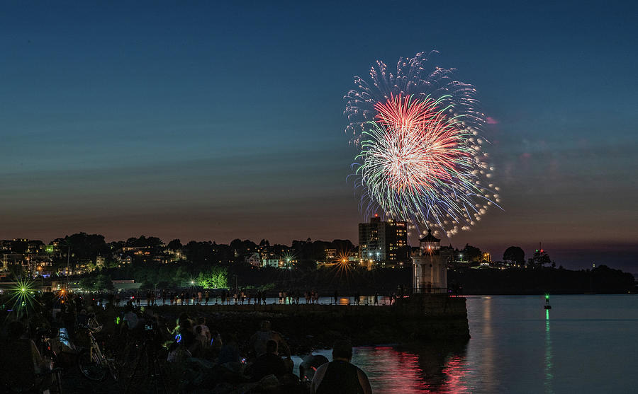 Portland Fireworks 2018 Photograph by Hershey Art Images