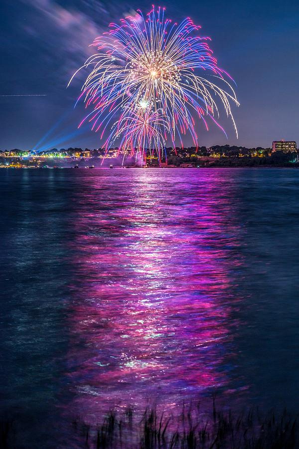 Portland Fireworks Photograph by Tim Sullivan Fine Art America