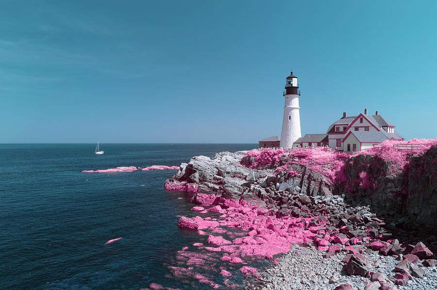 Portland Head Cotton Candy Photograph by Brian Hale
