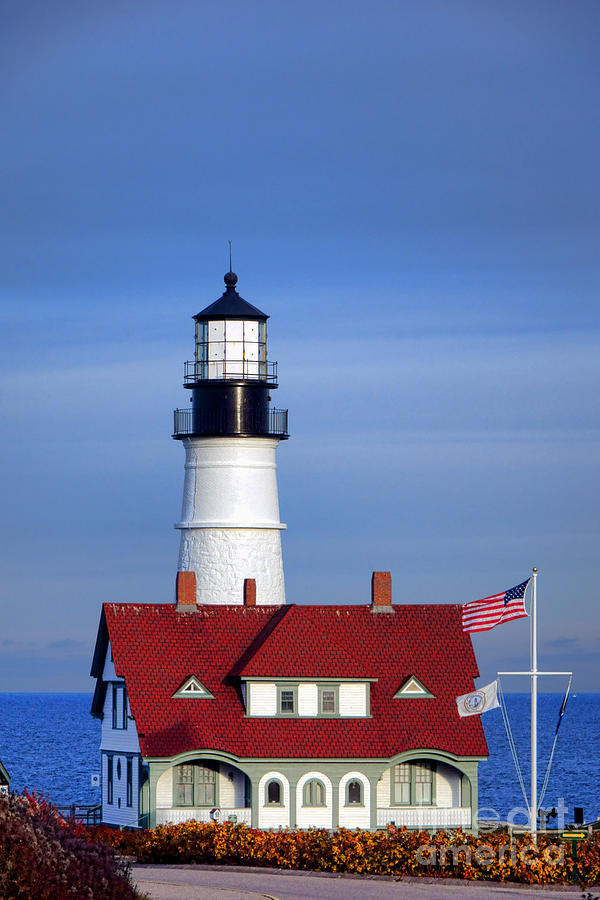 Portland Head Light and Keeper House Photograph by Olivier Le Queinec