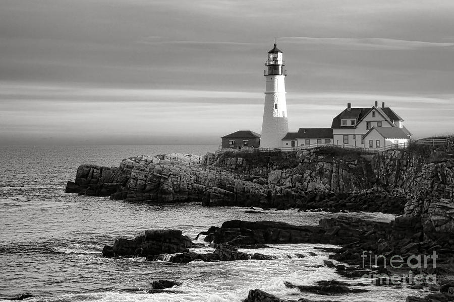 Portland Head Light on Casco Bay Photograph by Olivier Le Queinec