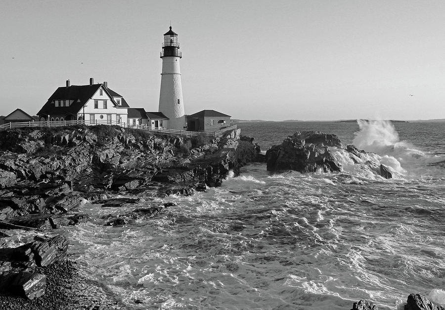 Portland Photograph - Portland Head Lighthouse Maine by Steve  Gass