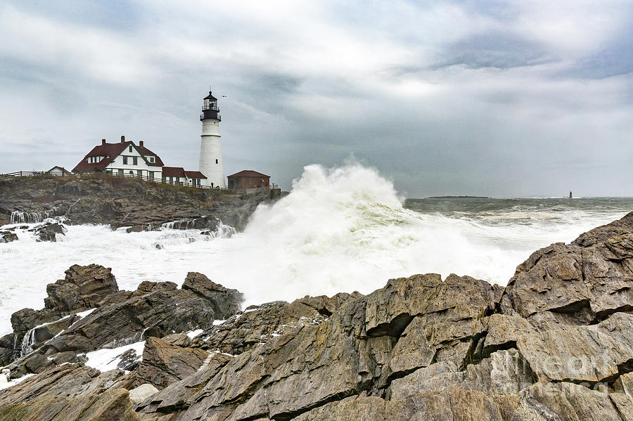 Portland Headlight - After the Storm #2 Photograph by Craig Shaknis