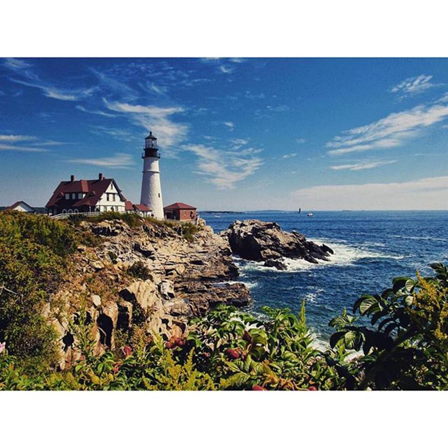 Lighthouse Photograph - #portland #lighthouse #maine by Luisa Azzolini Lighthouse Photograph - #portland #lighthouse #maine by Luisa Azzolini