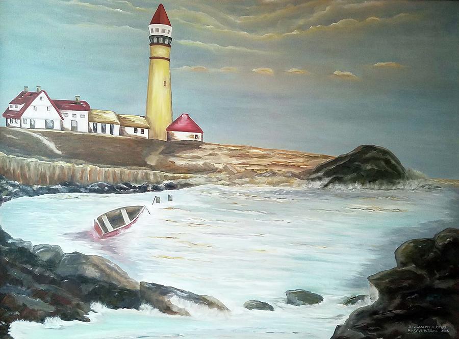 Portland Maine Harbor II Painting by Bernadette Krupa