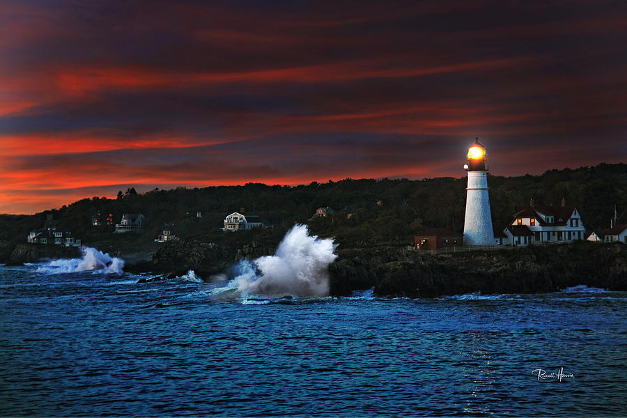 Portland Maine Historic Lighthouse at Sunrise Photograph by Russ Harris
