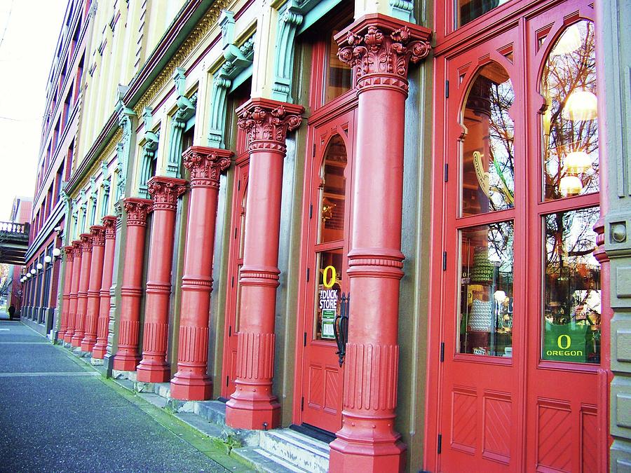 Portland Old Town Pillars Photograph By Julie Rauscher