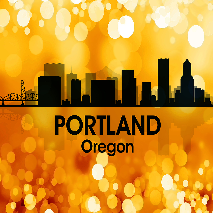Portland OR 3 Squared Digital Art by Angelina Tamez