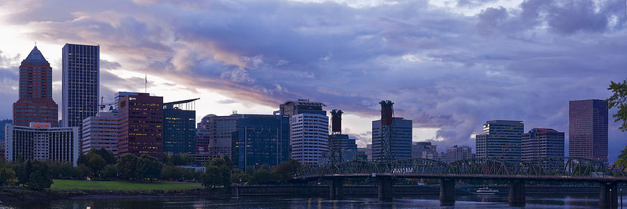 Portland Oregon Panorama Photograph by Jonathan Davison