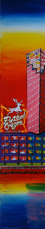 Portland Oregon Sign #65 Painting by James Dunbar