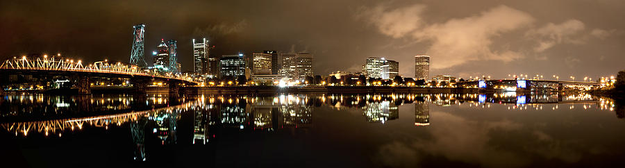 Portland Panorama Photograph by Brian Bonham
