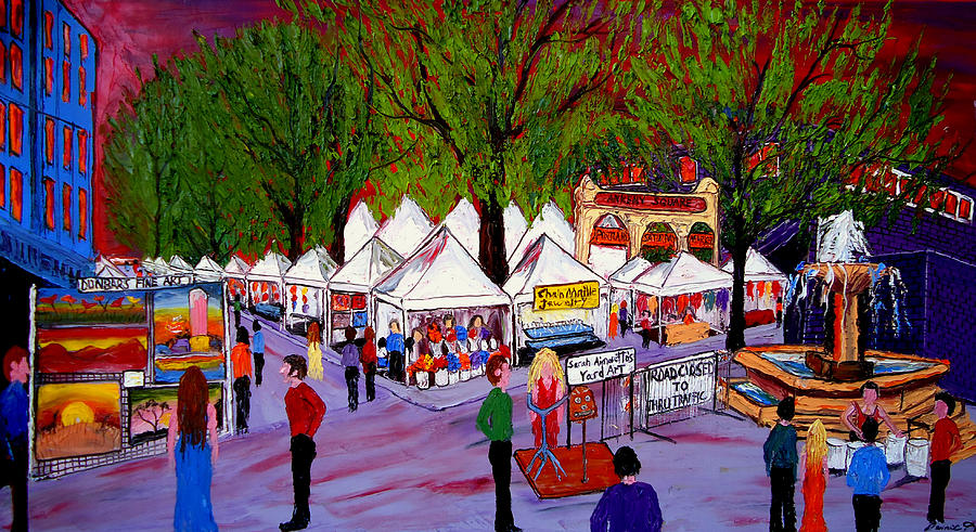 Portland Saturday Market #1 Painting by James Dunbar