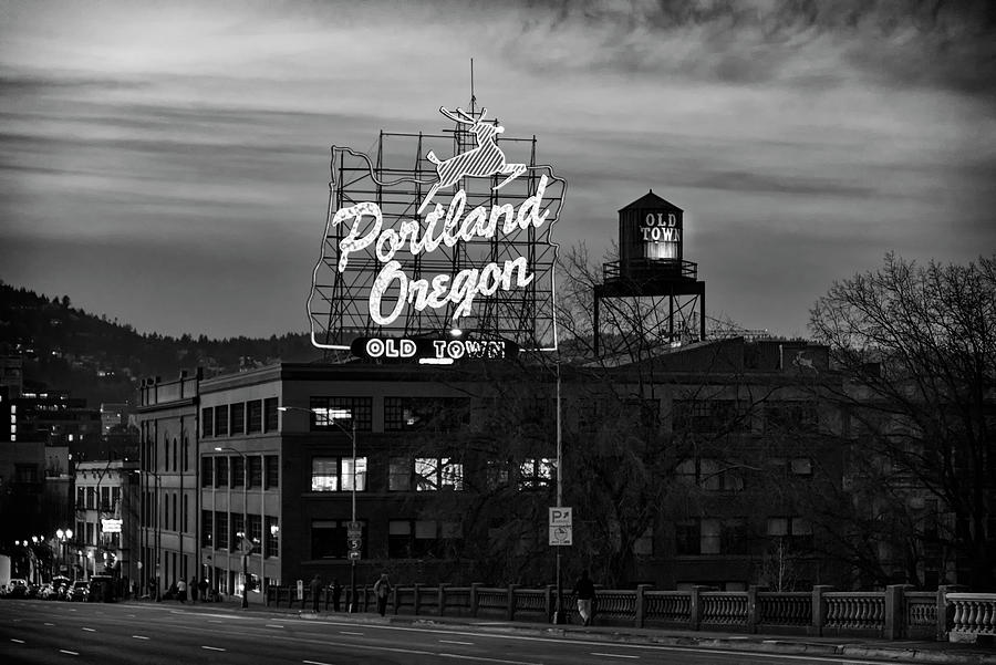 Portland Signs Photograph by Steven Clark