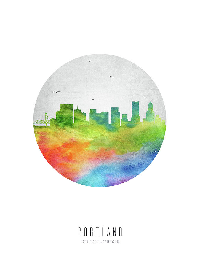 Portland Skyline Usorpo20 Digital Art