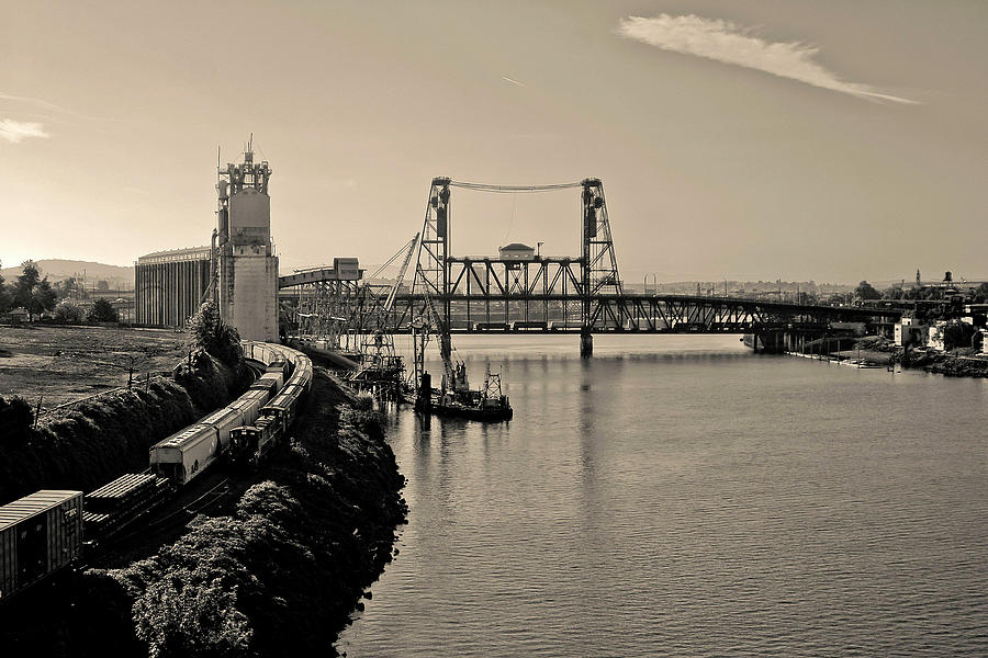 Portland Steel Bridge Photograph by Albert Seger