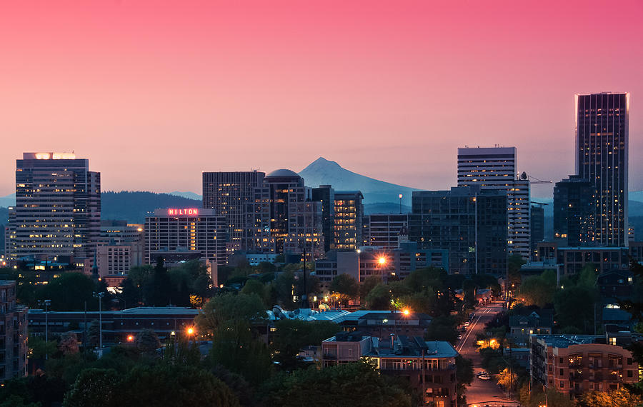 Portland Photograph - Portland Sunrise by Brian Bonham