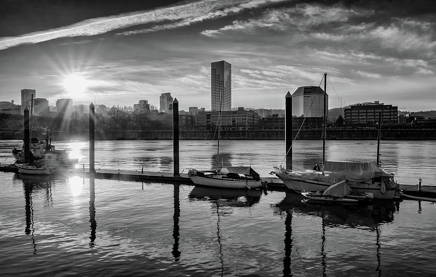 Portland Waterfront  Photograph by Steven Clark